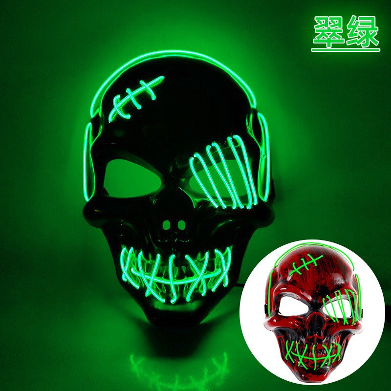 LED Pirate Halloween Costume Mask