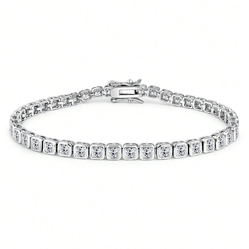 3mm Square Zircon Bracelet