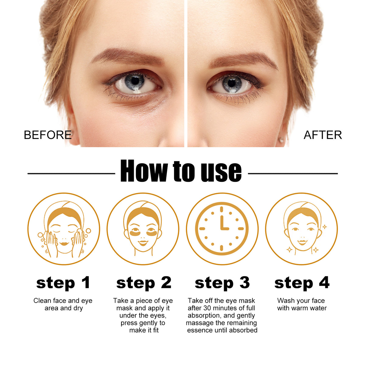 Gold Collagen Under-Eye Mask