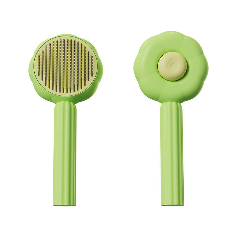 Sunflower Self-Cleaning Pet Brush