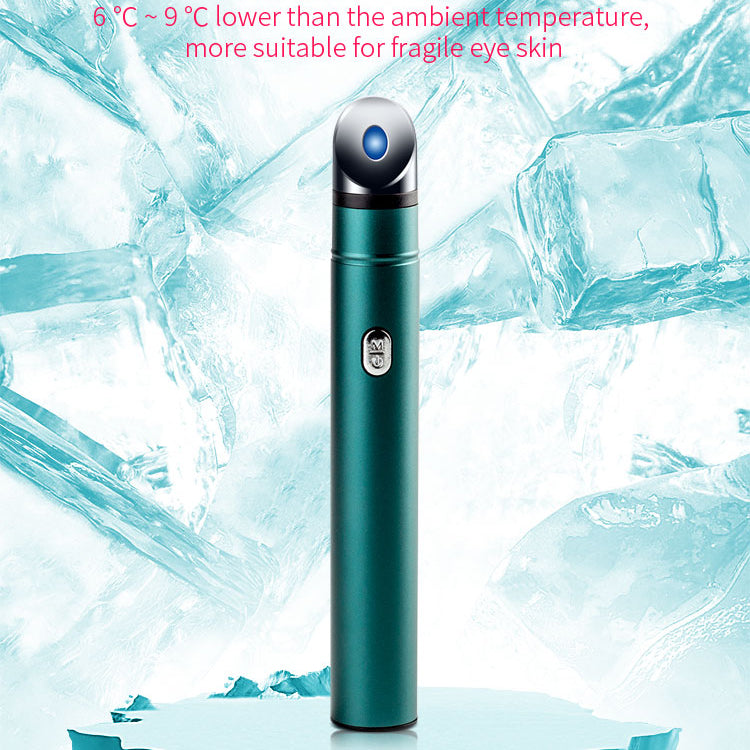 Handheld facial massage device with round metal head