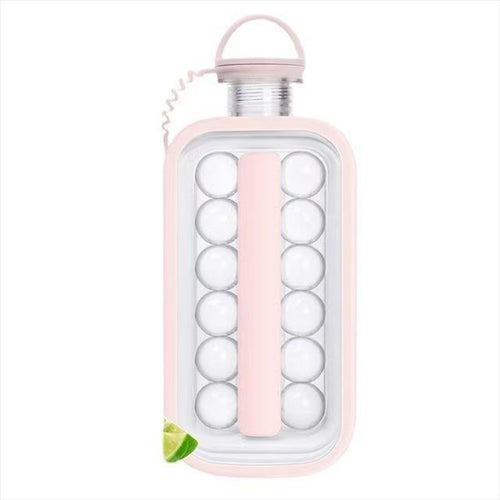 Pale ice-ball bottle mold with lid and carrying loop
