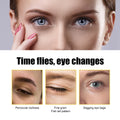 Collagen eye mask promotional graphic with several eye-area views