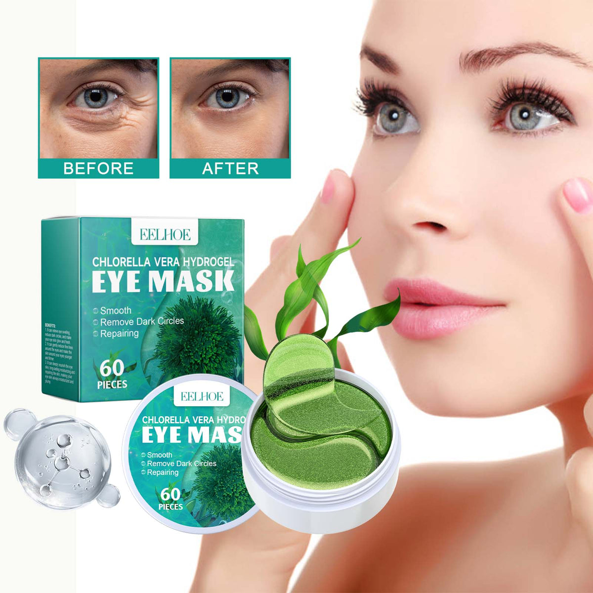 Chlorella Vera Hydrogel Eye Mask