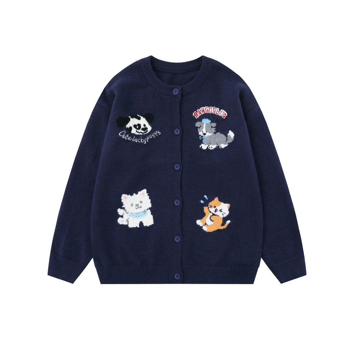 Animal Jacquard Cardigan Jacket