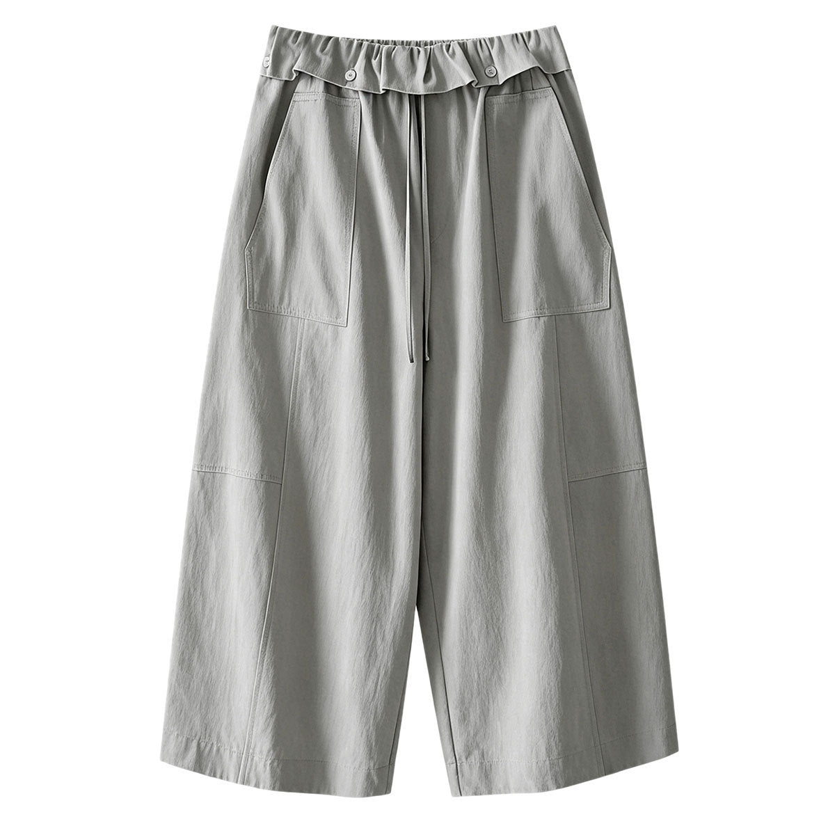 Women's High Waist Wide Leg Cropped Pants
