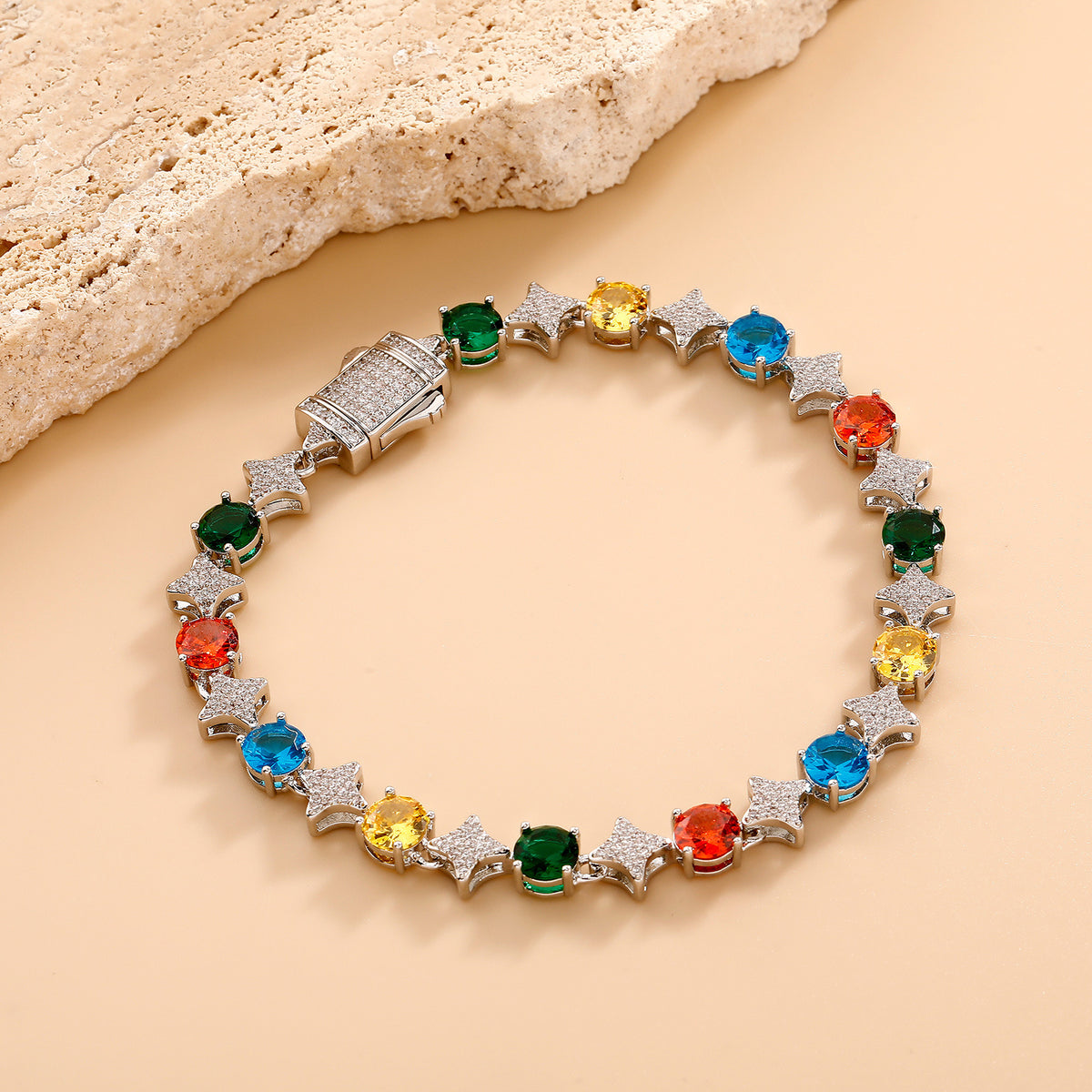 Zirconia Star Necklace & Tennis Chain Jewelry