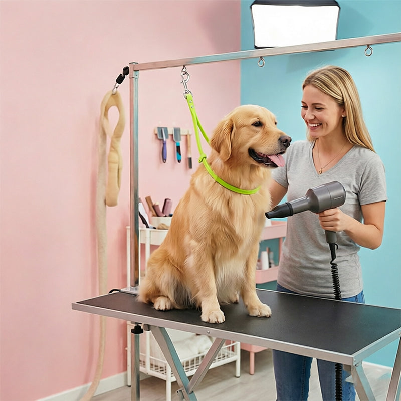 Dog Bathing Tether with Silicone Grip