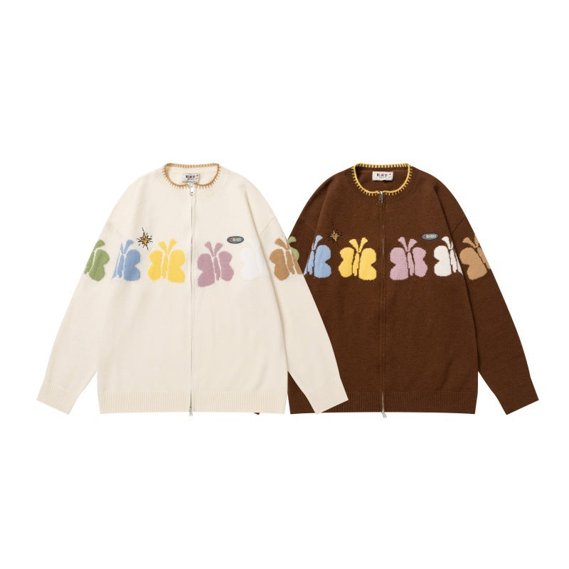 Butterfly Jacquard Coat