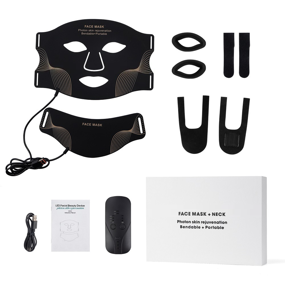 7-Color LED Silicone Face Mask