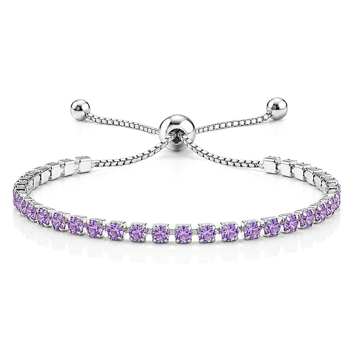 Unisex Zircon Tennis Chain Bracelet