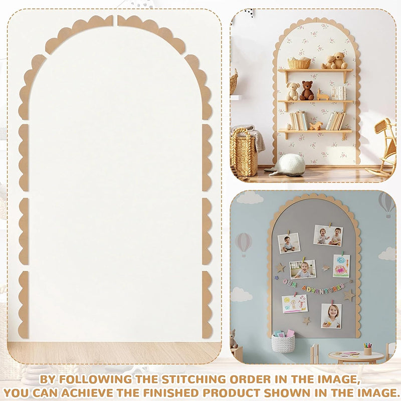 Unfinished Wood Arch Wall Decor