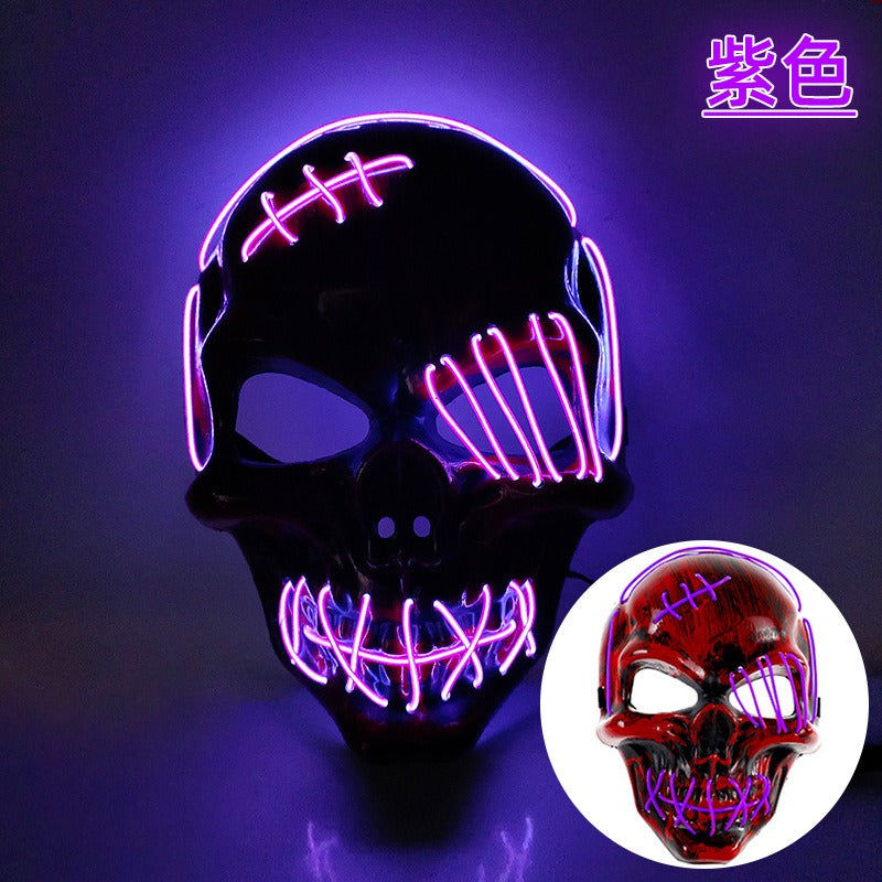 LED Pirate Halloween Costume Mask