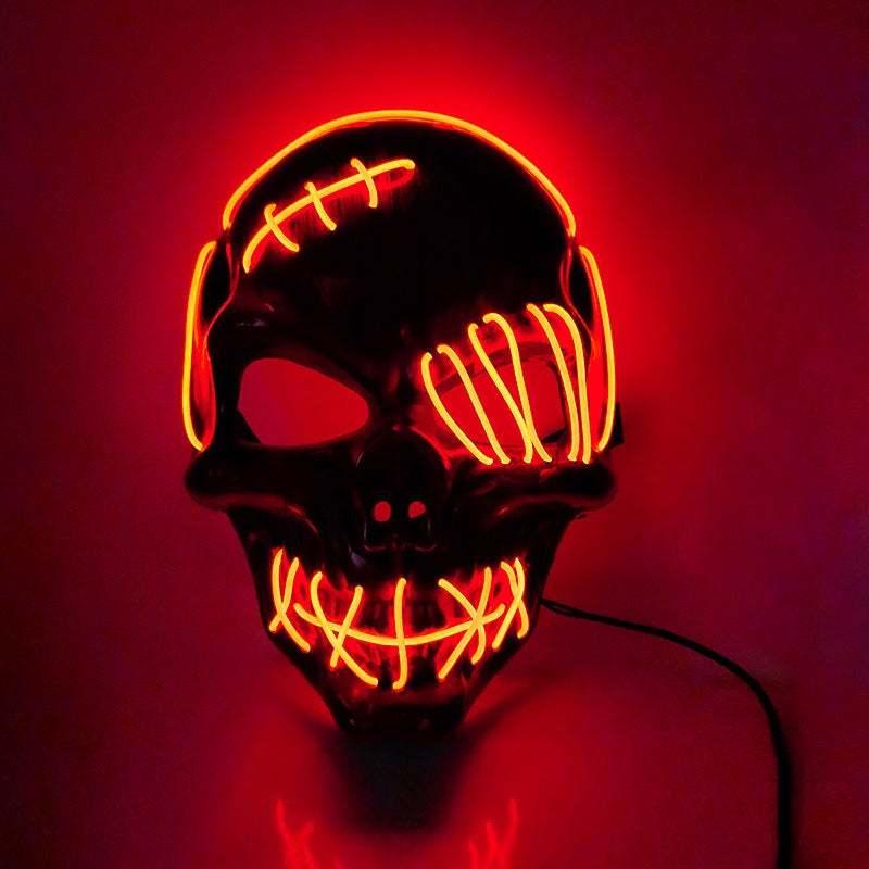LED Pirate Halloween Costume Mask