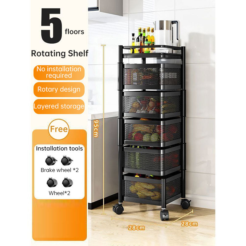94cm Rotating Kitchen Storage Rack