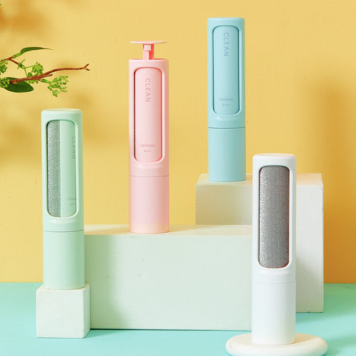 Pastel two-in-one pet hair remover brushes