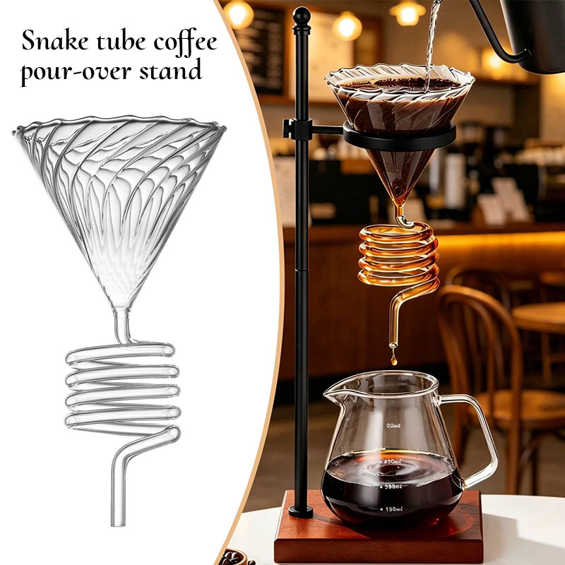 Spiral Cooling Pour-Over Coffee Filter Holder