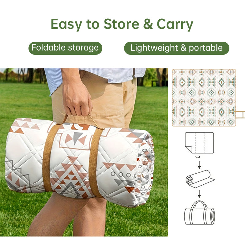 Foldable Picnic Blanket with Carry Bag