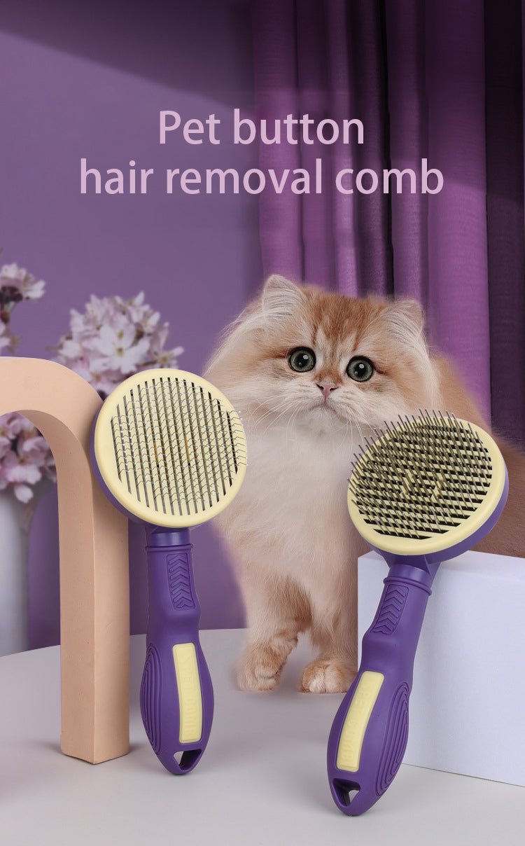 Self-Cleaning Cat Grooming Comb