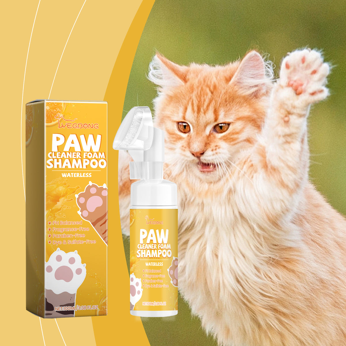 Cat & Dog Paw Foam Cleaner