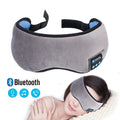 Gray Bluetooth sleep mask with strap and control panel