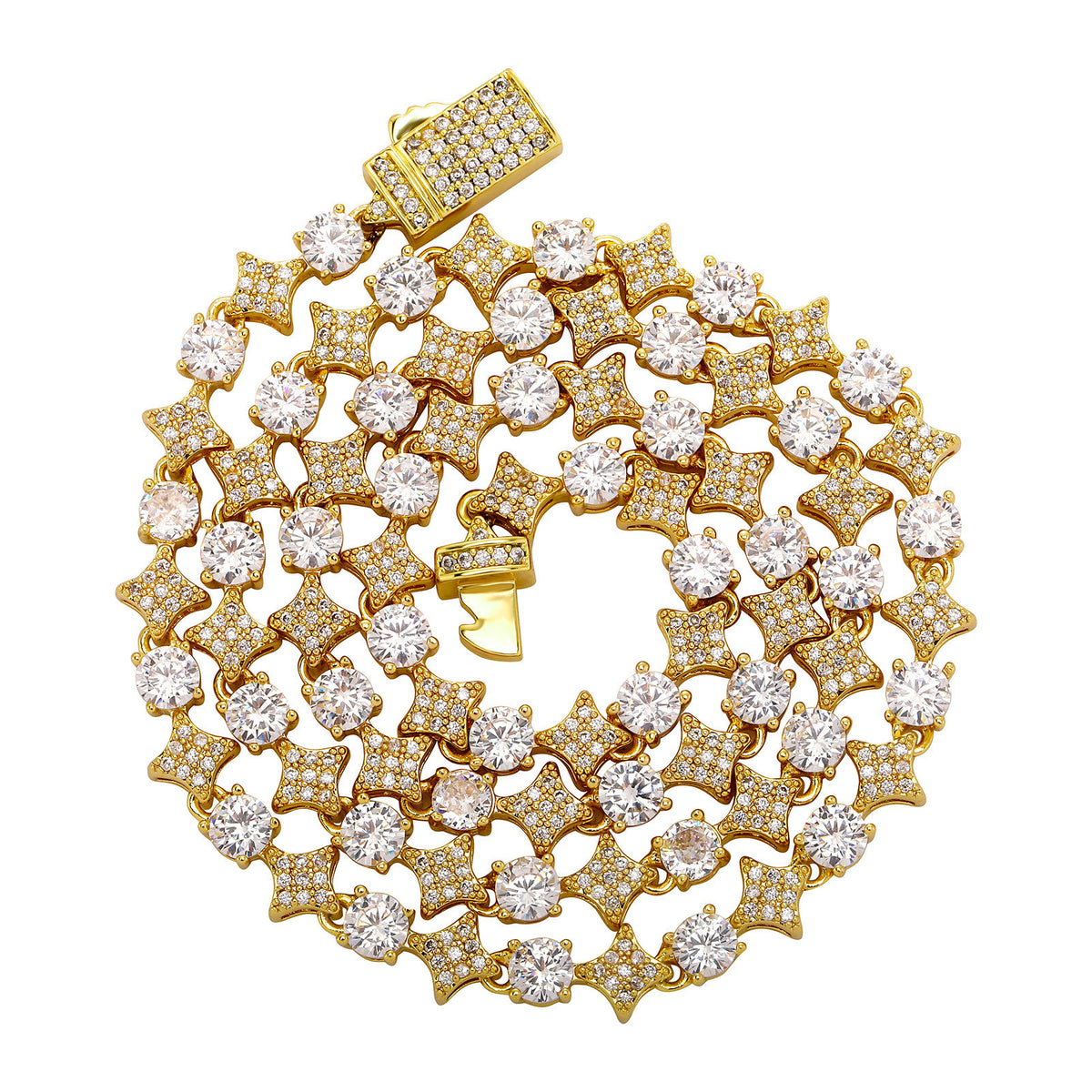 Zirconia Star Necklace & Tennis Chain Jewelry