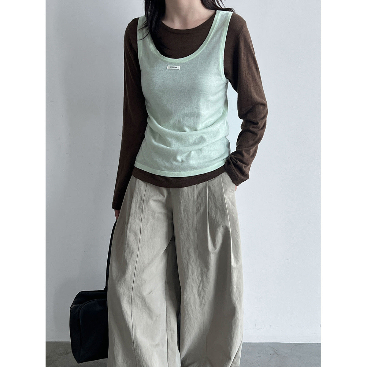 Women's Layered Knit Camisole