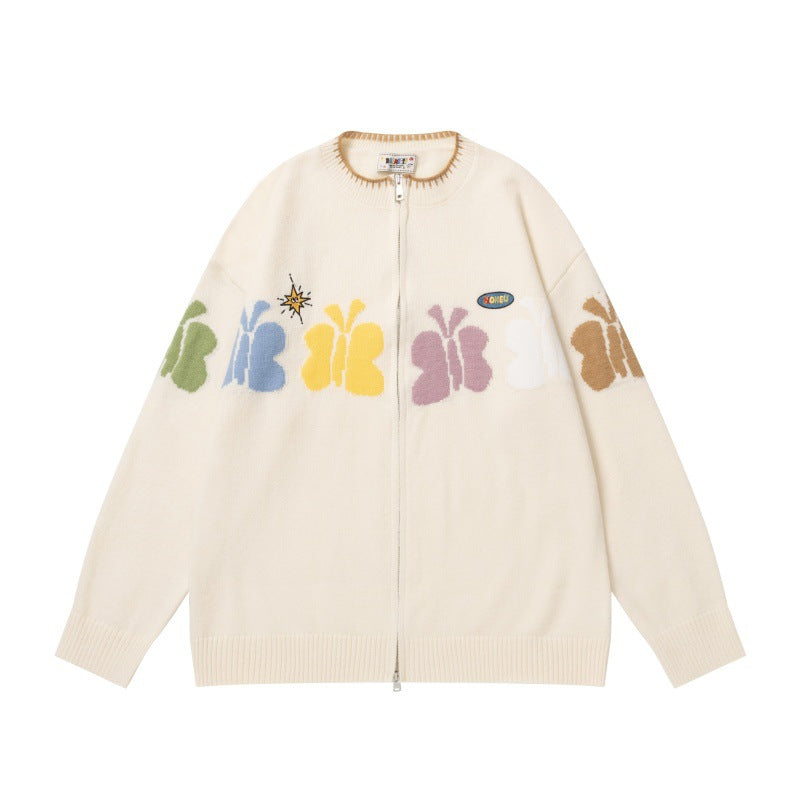 Butterfly Jacquard Coat