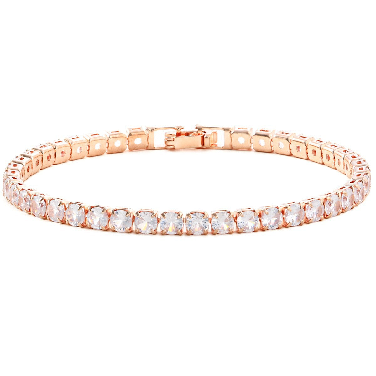 Unisex Zircon Tennis Chain Bracelet
