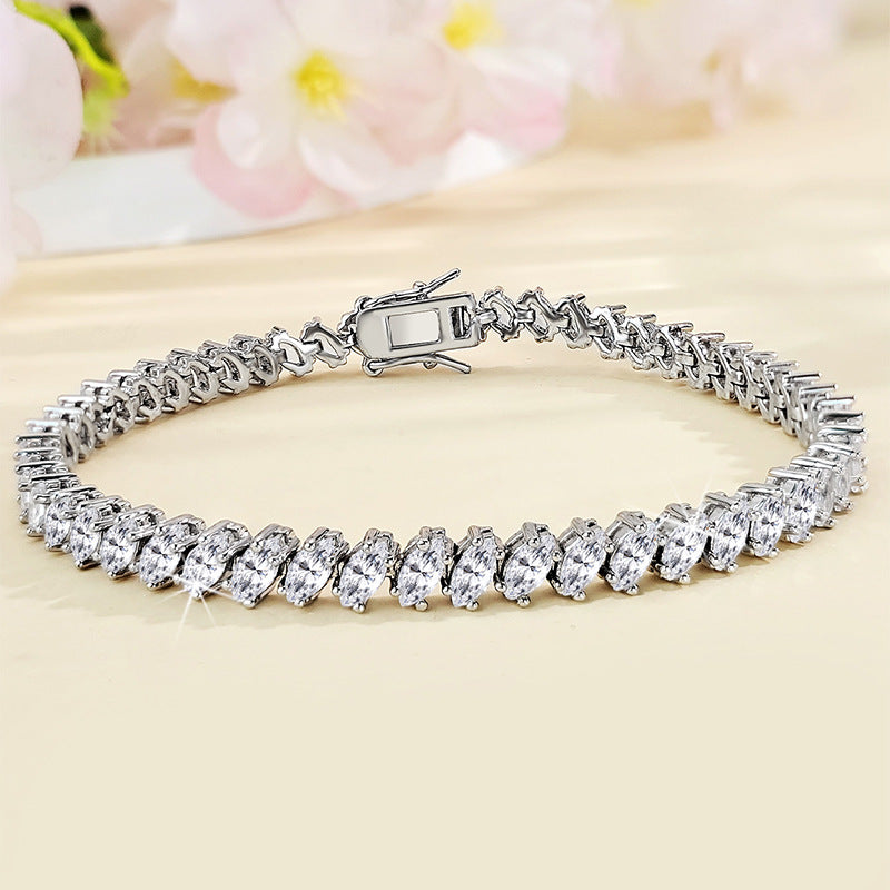 Copper Zirconia Tennis Bracelet