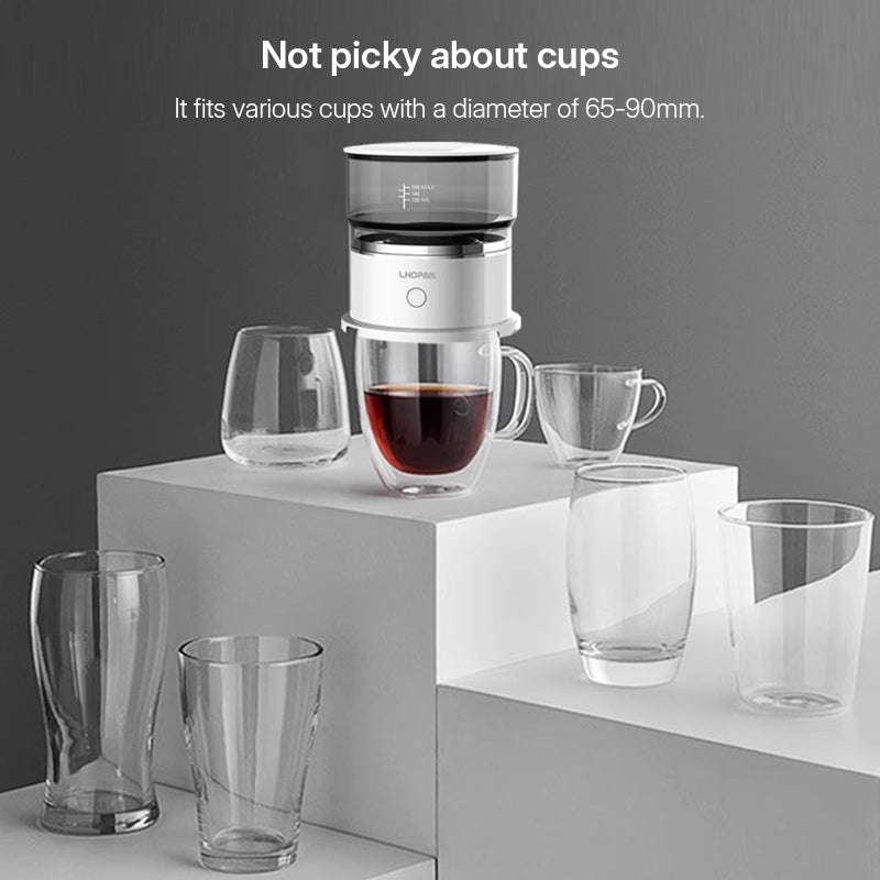Mini Electric Coffee Grinder & Drip Brewer