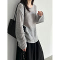Women's Flared Sleeve Hollow Knit Cardigan