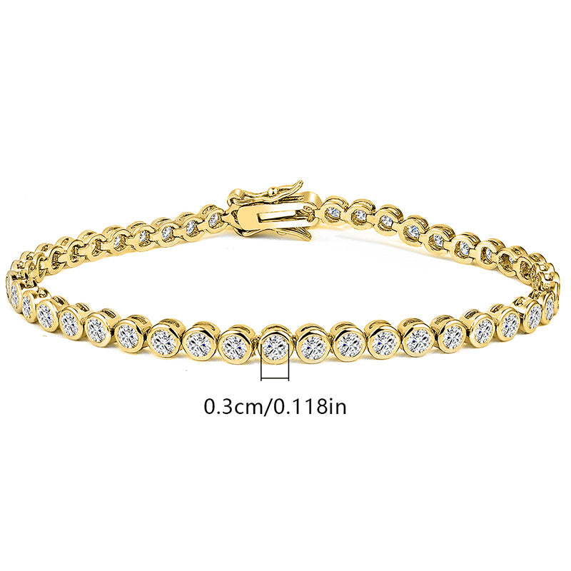 3mm Copper Zirconia Tennis Bracelet