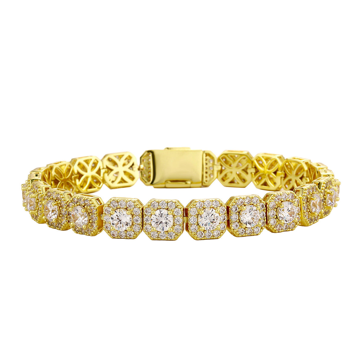 Zircon Cuban Link Tennis Bracelet