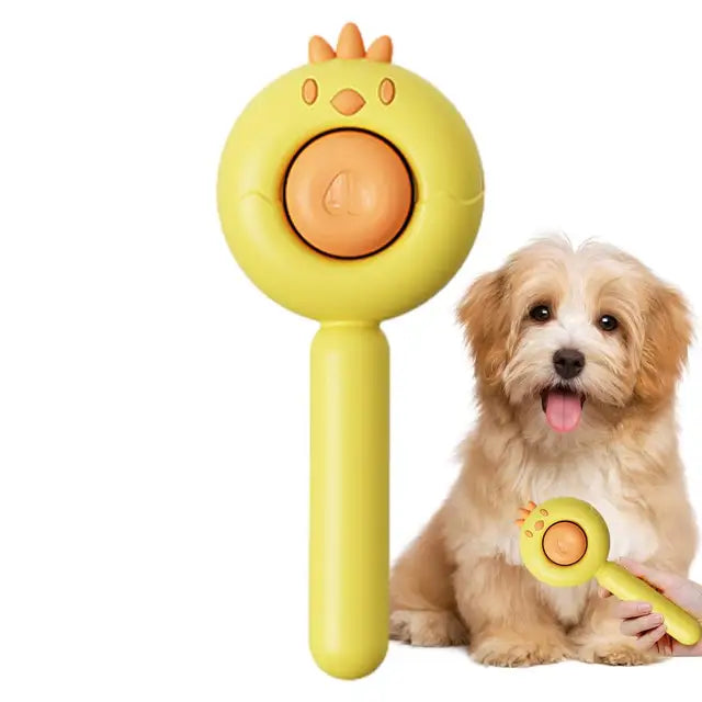 Self-Cleaning Stainless Steel Dog Comb