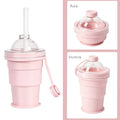 Foldable Ice Ball Mold Cup with Straw