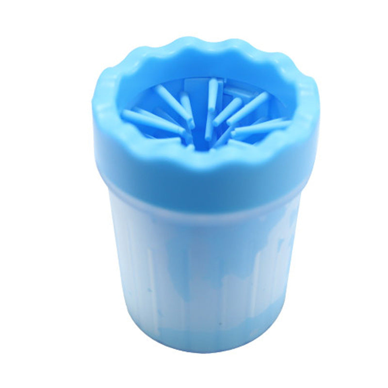 Portable Pet Paw Cleaning Cup with Silicone Brush
