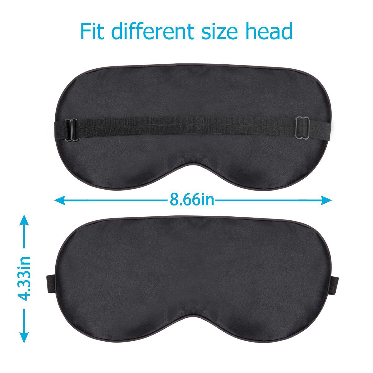 Double-Sided Silk Sleep Mask with Adjustable Strap