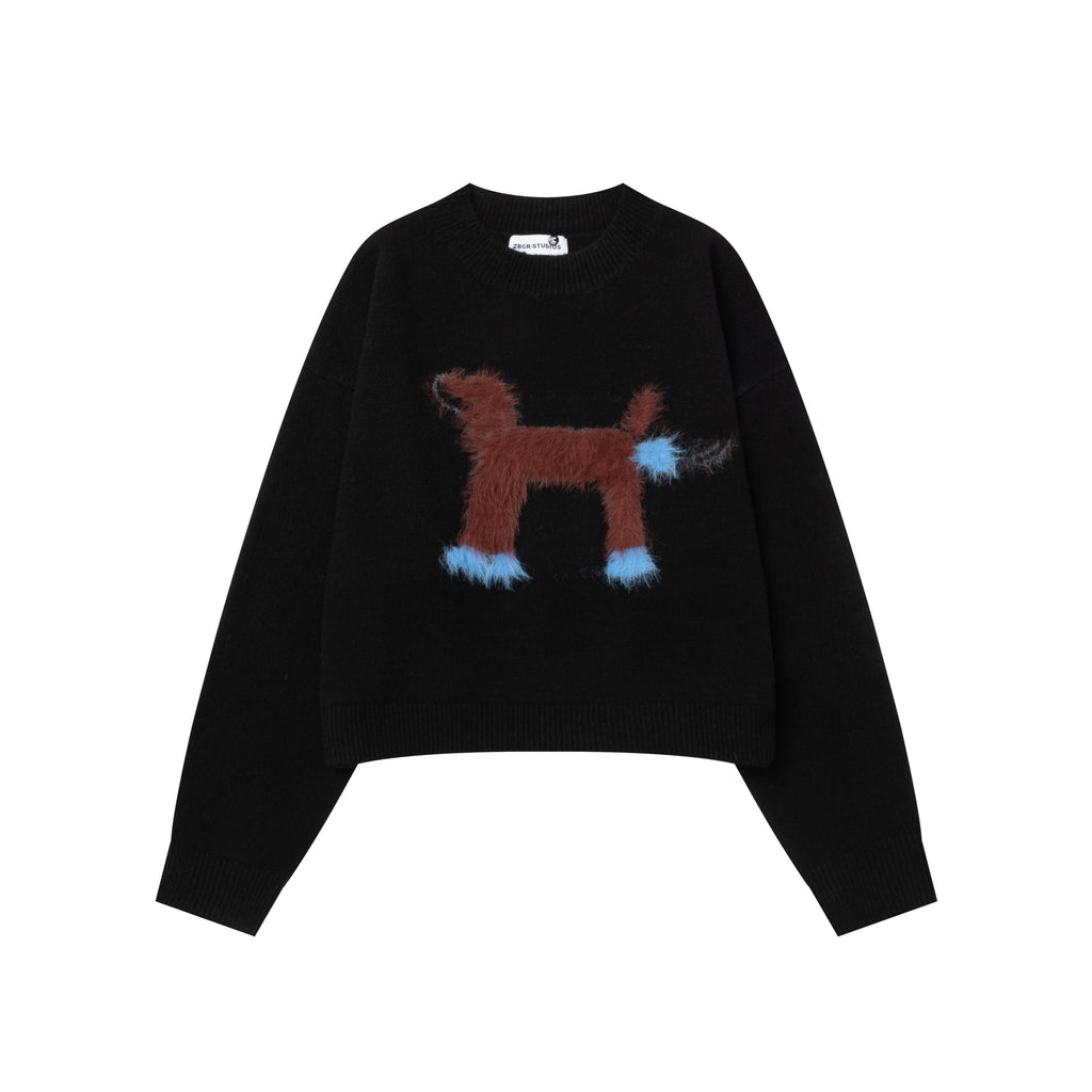 Dachshund Pattern Sweater
