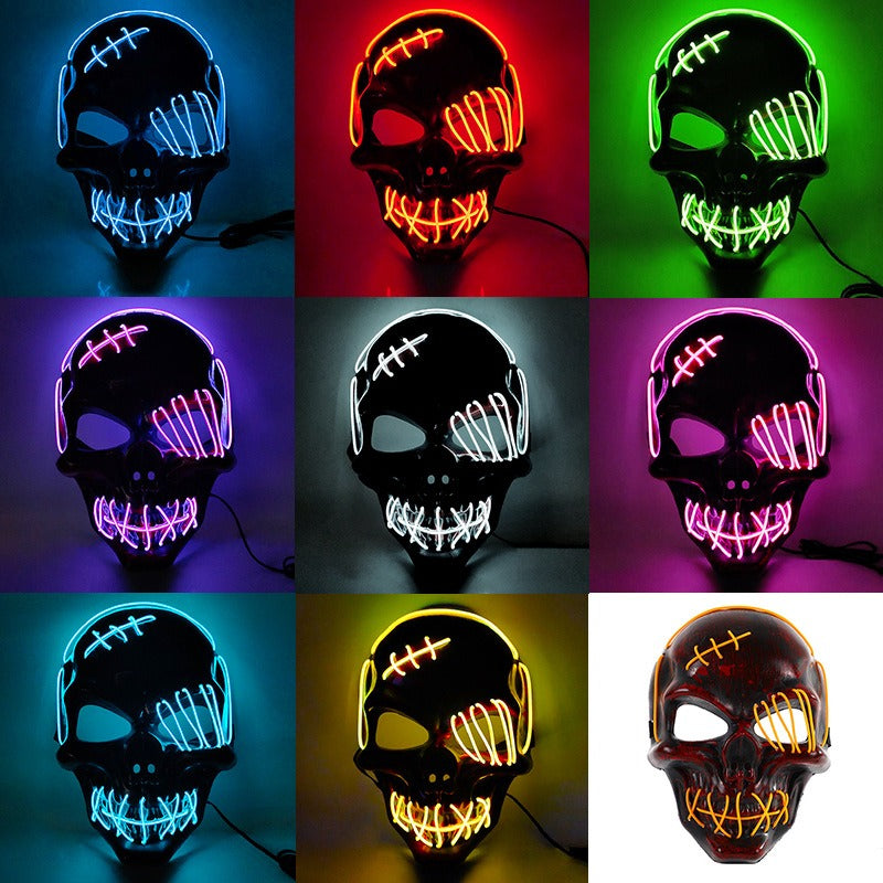 LED Pirate Halloween Costume Mask
