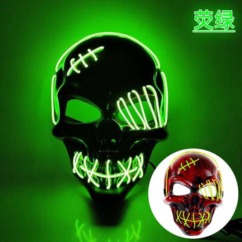 LED Pirate Halloween Costume Mask