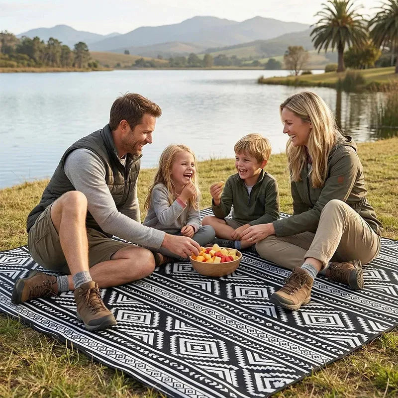 Foldable Picnic Blanket with Carry Bag
