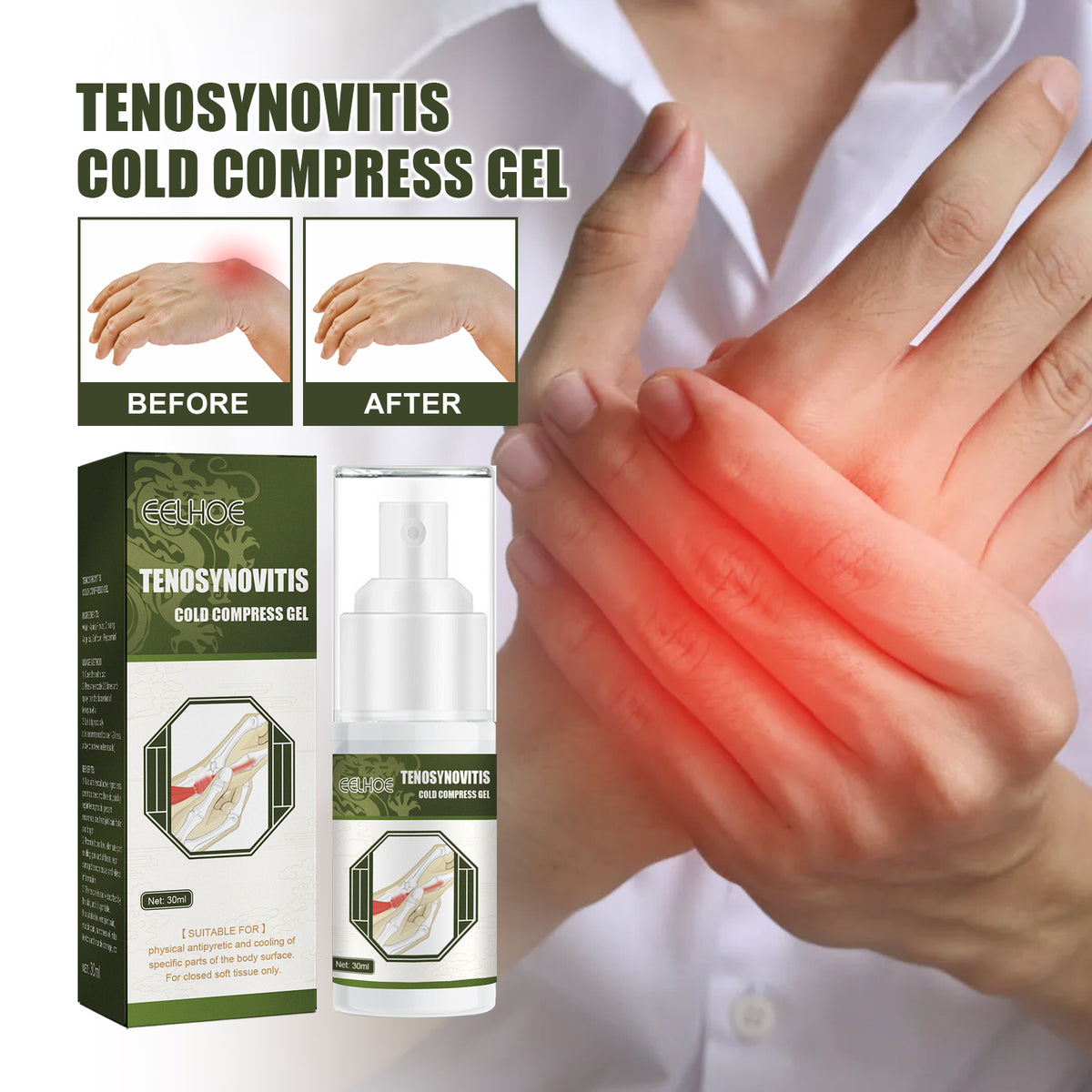 Cold Gel Spray with Arnica, Ginseng & Angelica