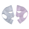 Reusable full-face silicone mask covers in two colors