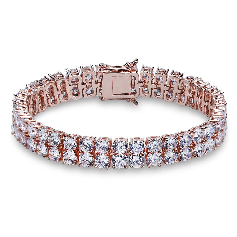 10mm Double-Row Zircon Bracelet