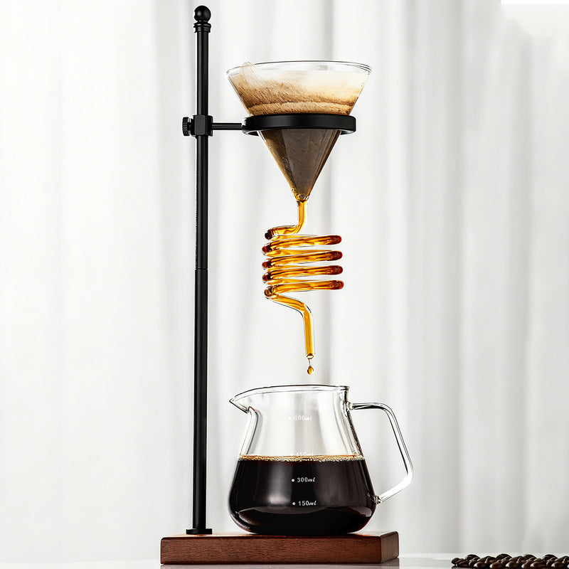 Spiral Cooling Pour-Over Coffee Filter Holder