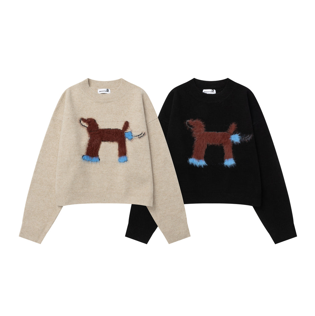 Dachshund Pattern Sweater