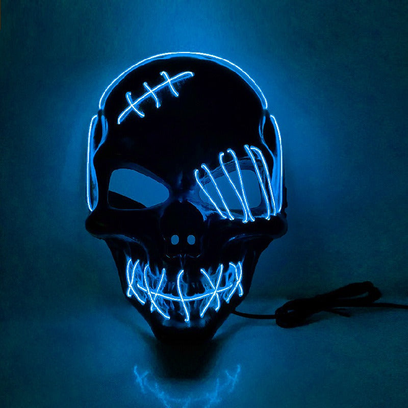 LED Pirate Halloween Costume Mask