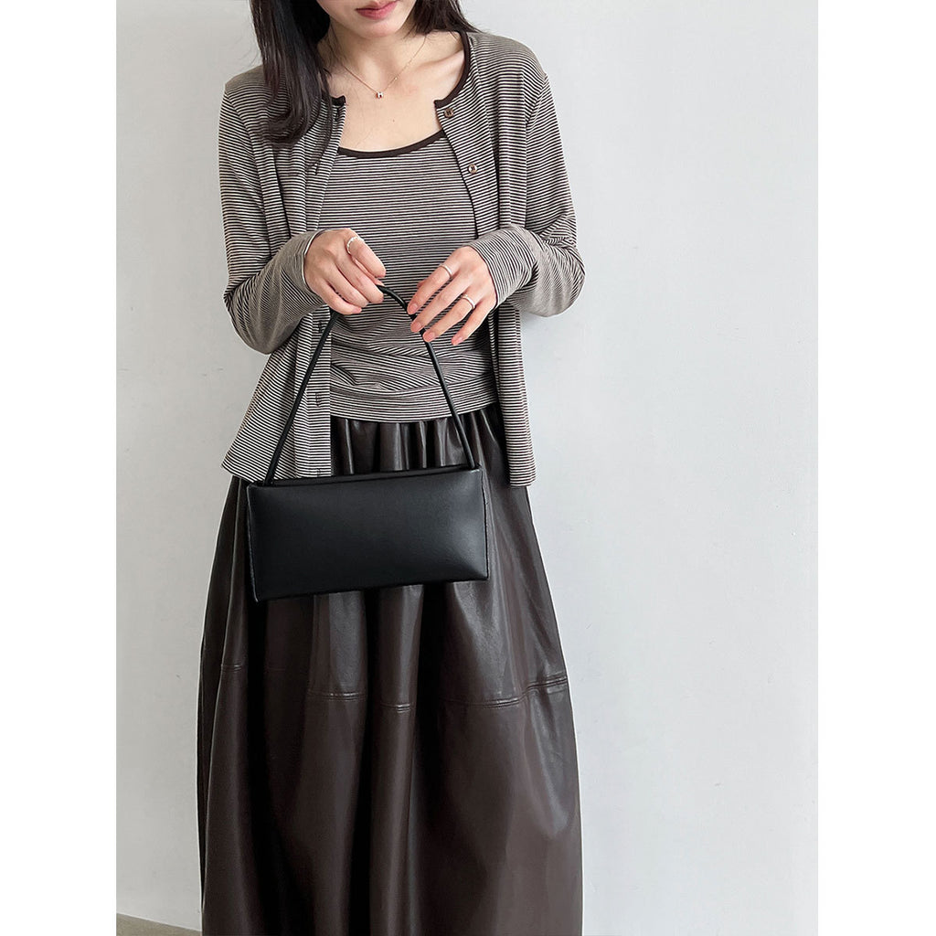 Women's Striped Cardigan & Camisole Set