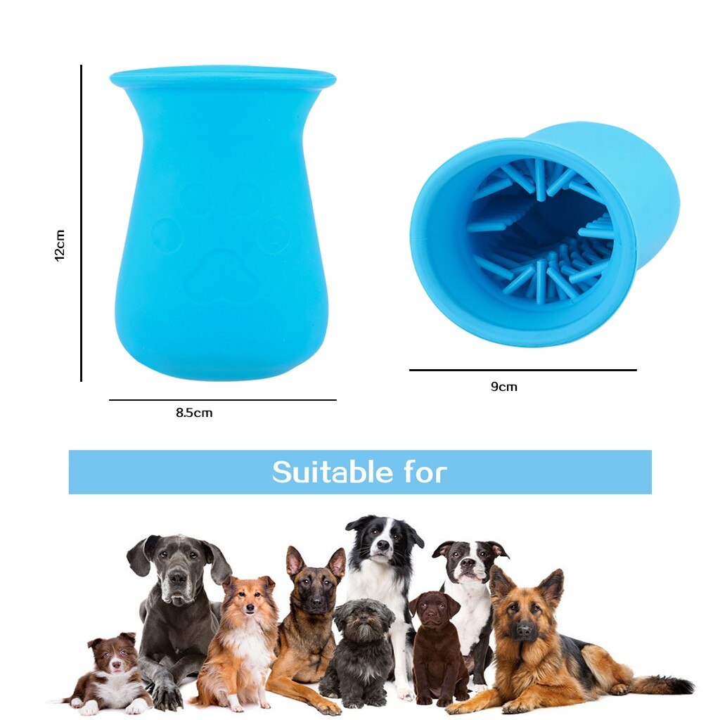 Dog Paw Cleaning Cup with Brush